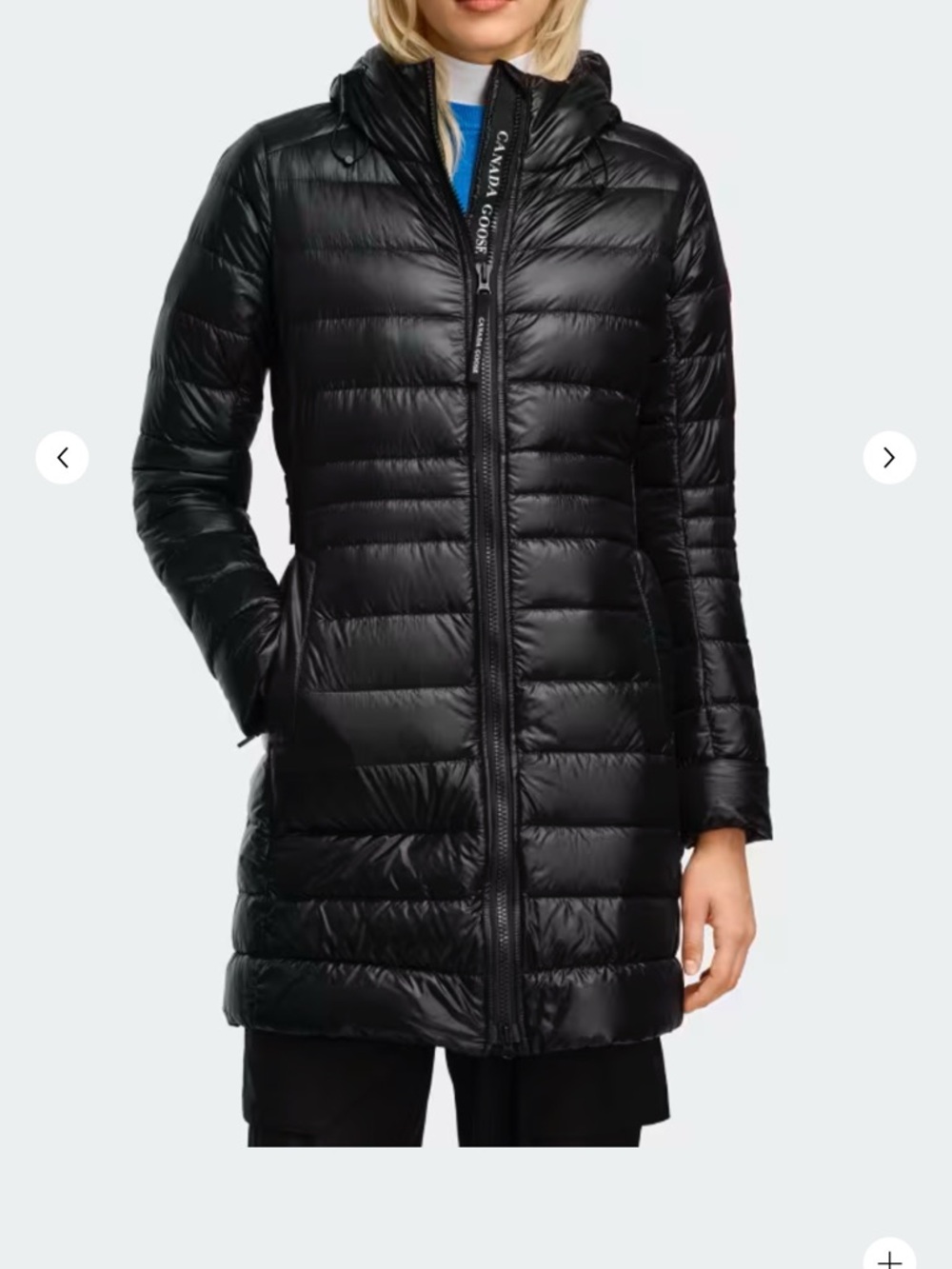 Canada Goose Black Quilted Hooded Puffer Coat LIMITED EDITION BLACK EMBLEMS